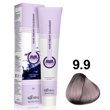 KAARAL AAA Hair crem colorant 9.9 очень светлый блондин сандрэ 100мл 