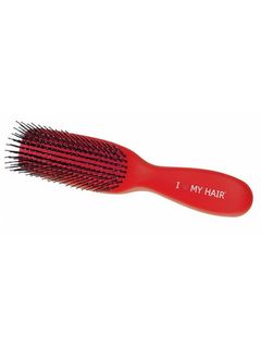 I Love My Hair SPIDER Щетка массаж. красная мини, пластик soft touch, для мокрых и запутанных волос