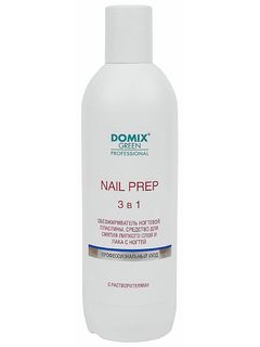 DOMIX NAIL PREP 3 в 1 Обезжириватель ногтевой пластины, средство для снятия липк.слоя и лака 500мл