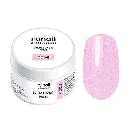 RuNail Моделирующий УФ-гель с поталью BUILDER UV GEL POTAL, 15 г №8554