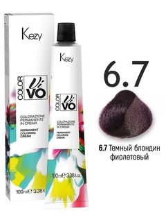 KEZY Color Vivo Крем-краска 6.7 Темный блондин фиолетовый, 100 мл. 