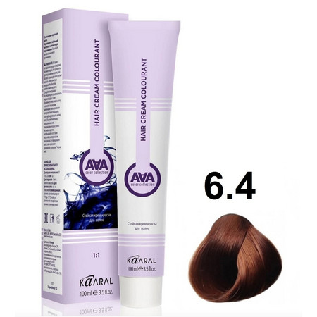 KAARAL AAA Hair crem colorant 6.4 темный медный каштан 100мл