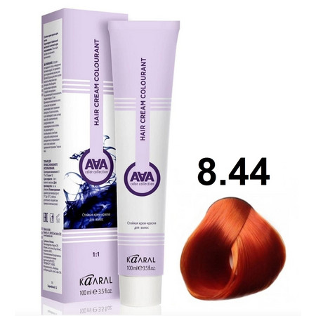 KAARAL AAA Hair crem colorant 8.44 светлый глубокий медный блондин 100мл