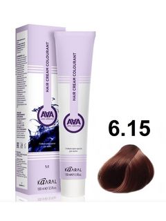 KAARAL AAA Hair crem colorant 6.15 темный пепельно-розовый блондин 100мл