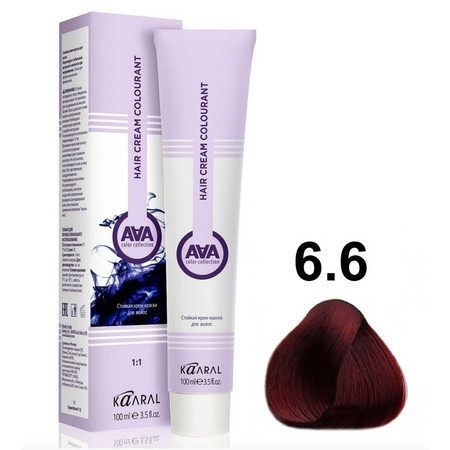 KAARAL AAA Hair crem colorant 6.6 темный красный блондин 100мл