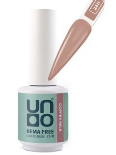 UNO HEMA FREE Гель-лак 2411 Кофе с молоком - Coffee Milk, 10 г