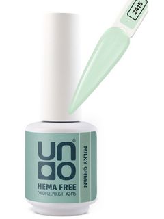 UNO HEMA FREE Гель-лак 2415 Молочно-зеленый - Milky Green, 10 г