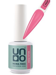 UNO HEMA FREE Гель-лак 2424 Дикий розовый - Wild Pink, 10 г