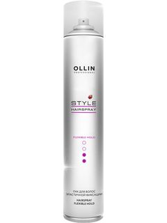 OLLIN STYLE Лак для волос эластичной фиксации 450мл