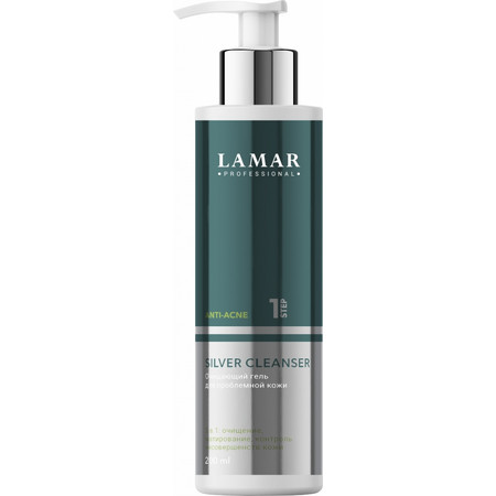 LAMAR Очищающий гель для проблемной кожи SILVER CLEANSER, 200 мл