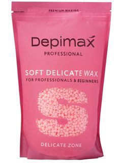 DEPIMAX SOFT DELICATE WAX Воск полимерный мягкий для деликатных зон, розовый, 500 гр.