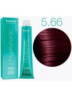 Kapous Hyaluronic 5.66 Светлый коричневый красный интенсивный, 100 мл