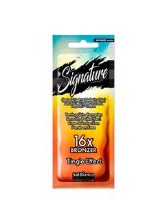 SolBianca Крем“Signature”с маслом апельсина,миндаля,экстрактом перца чили,16-бронзаторами и Tingle эффектом 15 мл