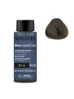 SELECTIVE Glow Liquid Color 7.1 Блондин пепельный 60мл 