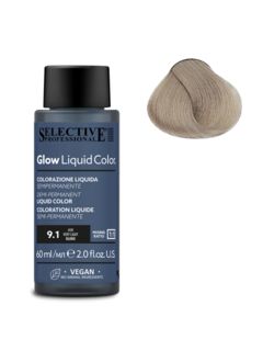 SELECTIVE Glow Liquid Color 9.1 Очень светлый блондин пепельный 60мл