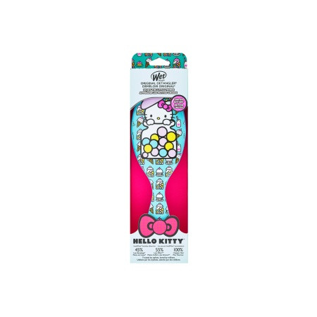WET BRUSH ORIGINAL DETANGLER HELLO KITTY-BUBBLE GUM-BLUE Щетка для спутан волос (Жвачка) 