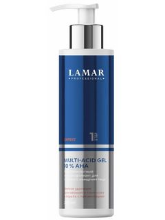 LAMAR Мультикислотный гель-эксфолиант для глубокого очищения лица MULTI-ACID GEL 10% AHA, 200 мл