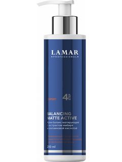 LAMAR Крем-баланс матирующий с экстрактом имбиря и азелаиновой кислотой BALANCING MATTE ACTIVE, 200 мл