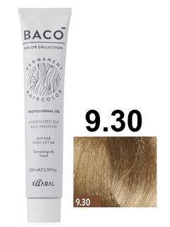 KAARAL Baco color  9.30 очень светлый золотистый блондин 100 мл.