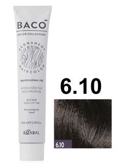 KAARAL Baco color  6.10 темный пепельный блондин 100 мл