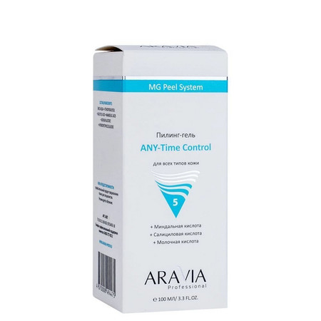 Aravia Пилинг-гель ANY-Time Control 5%, всесезонный для всех типов кожи, 100 мл.