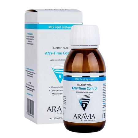 Aravia Пилинг-гель ANY-Time Control 5%, всесезонный для всех типов кожи, 100 мл.