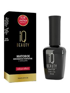 IQ BEAUTY Финишное матовое покрытие с кальцием (velour effect), 10 мл