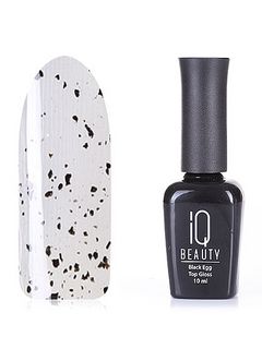 IQ BEAUTY Топ глянцевый перепелиное яйцо с черной крошкой Black Egg Gloss Top №101 , 10 мл