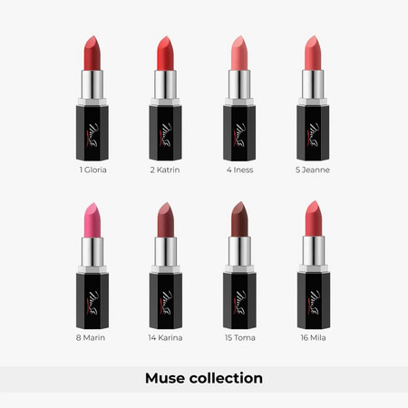 LIC Помада для губ Lipstick Muse collection (2 Katrin) 3,8 гр. 