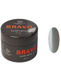 Bravo Гель-краска Silver Metal 5мл.