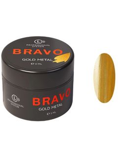 Bravo Гель-краска Gold Metal 5 мл.