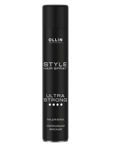 OLLIN STYLE Лак для волос ультрасильной фиксации 500мл 