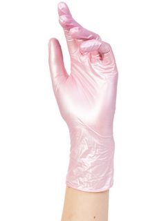 Перчатки однораз.нитриловые Adele розовый перламутр M 50 пар/уп.