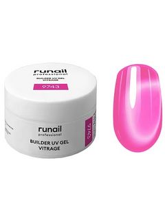 RuNail Моделирующий УФ-гель витражный BUILDER UV GEL VITRAGE, 15г №9743