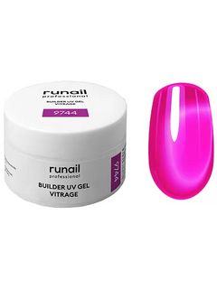 RuNail Моделирующий УФ-гель витражный BUILDER UV GEL VITRAGE, 15г №9744