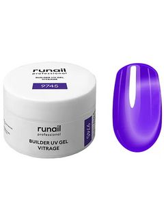 RuNail Моделирующий УФ-гель витражный BUILDER UV GEL VITRAGE, 15г №9745