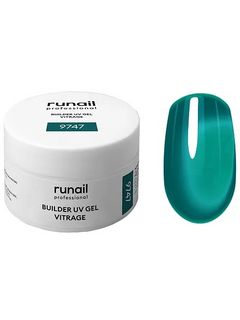 RuNail Моделирующий УФ-гель витражный BUILDER UV GEL VITRAGE, 15г №9747