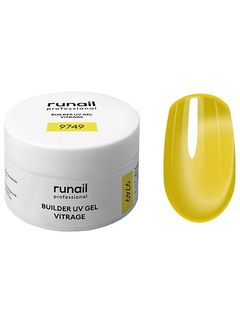 RuNail Моделирующий УФ-гель витражный BUILDER UV GEL VITRAGE, 15г №9749