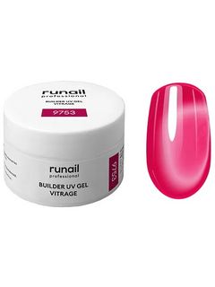 RuNail Моделирующий УФ-гель витражный BUILDER UV GEL VITRAGE, 15г №9753