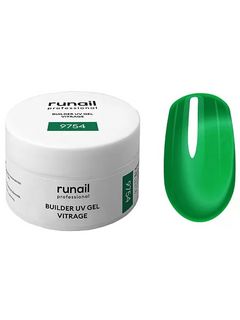 RuNail Моделирующий УФ-гель витражный BUILDER UV GEL VITRAGE, 15г №9754