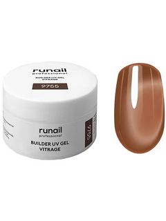 RuNail Моделирующий УФ-гель витражный BUILDER UV GEL VITRAGE, 15г №9755