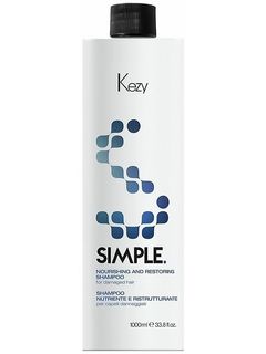 Шампунь питательный восстанавливающий для поврежденных волос, 1000 мл. Simple KEZY