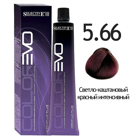 SELECTIVE COLOREVO 5.66  светло-каштановый красный интенсивный