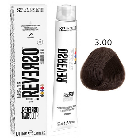 SELECTIVE Reverso Hair Color 3.00 Темно-каштановый интенсивный 