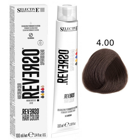 SELECTIVE Reverso Hair Color 4.00 Каштановый интенсивный 