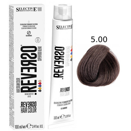 SELECTIVE Reverso Hair Color 5.00 Светло-каштановый интенсивный 