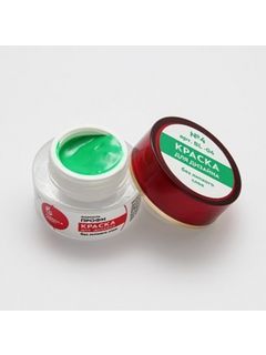 FP Краска для дизайна ногтей без липкого слоя №4, 4 гр. цв. зеленый