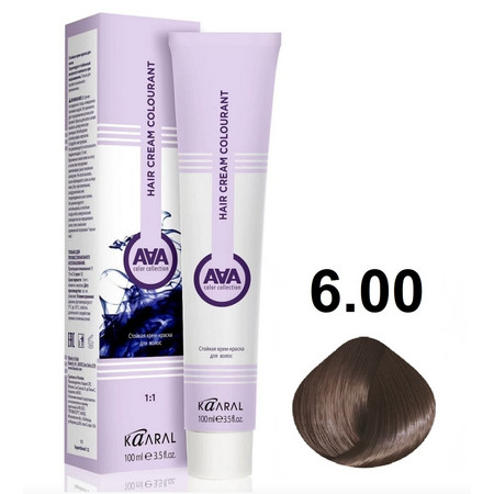 KAARAL AAA Hair crem colorant 6.00 темный блондин интенсивный натуральный 100мл 