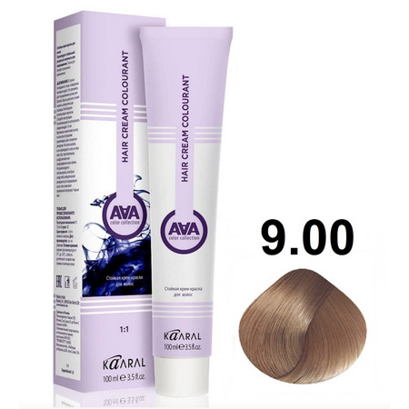 KAARAL AAA Hair crem colorant 9.00 очень светлый блондин интенсивный натуральный 100мл 