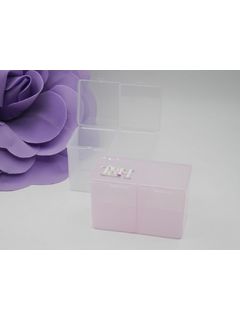 Контейнер для салфеток двойной, TH-EM02 цв. розовый